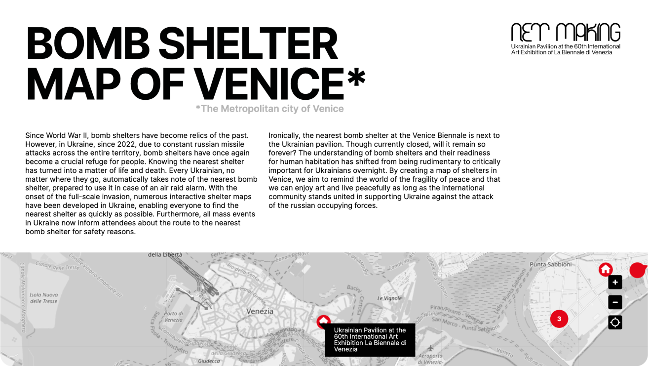 BOMB SHELTER MAP OF VENICE